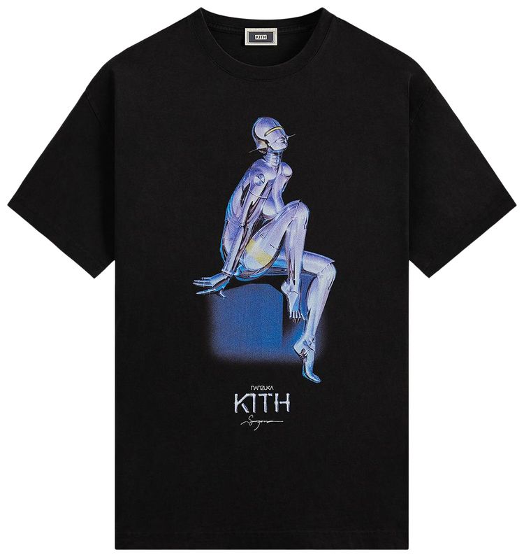 Kith For Nanzuka Gallery Sorayama Model A Stitch Tee Black