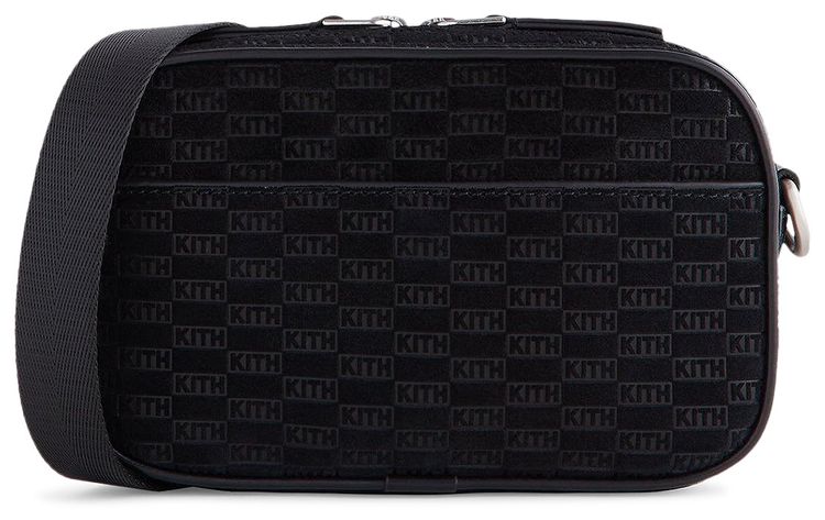 Kith Monogram Suede Crosswalk K20 Bag Black