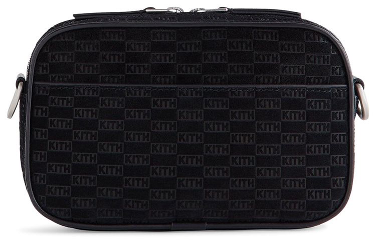 Kith Monogram Suede Crosswalk K20 Bag Black