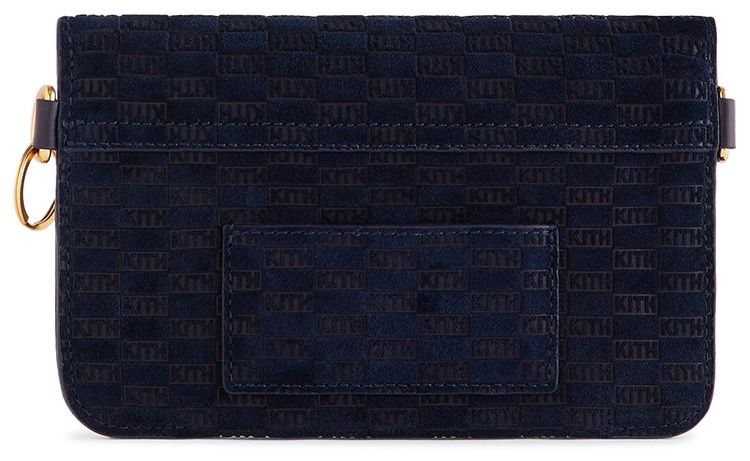 Kith Monogram Suede Envelope K20 Bag Ink
