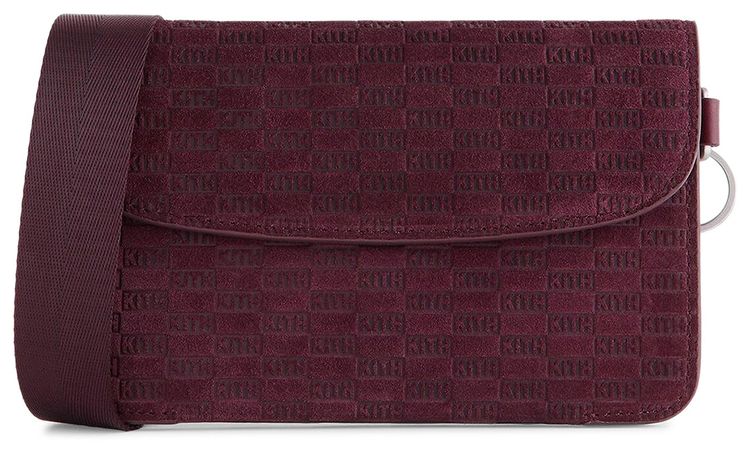 Kith Monogram Suede Envelope K20 Bag Magma