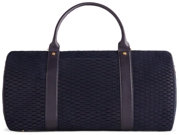 Kith Monogram Suede Traveler K55 Bag Ink