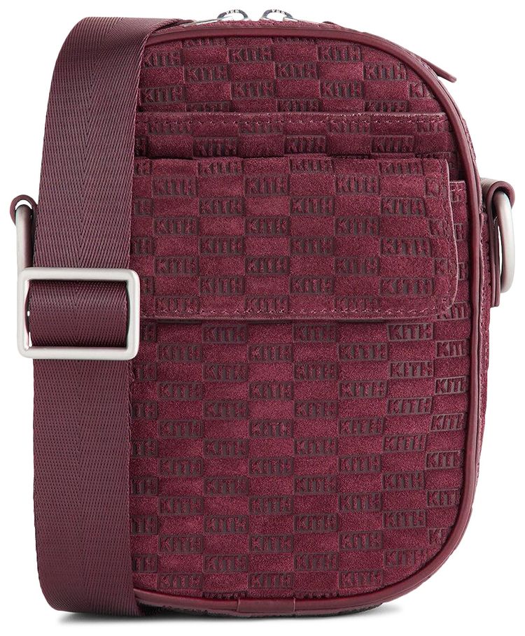 Kith Monogram Suede Passenger K15 Bag Magma