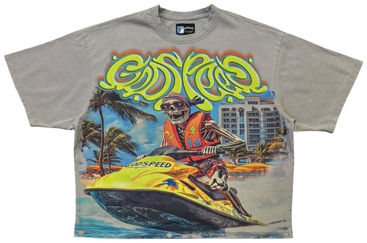 Godspeed Wave Runner T Shirt Tan