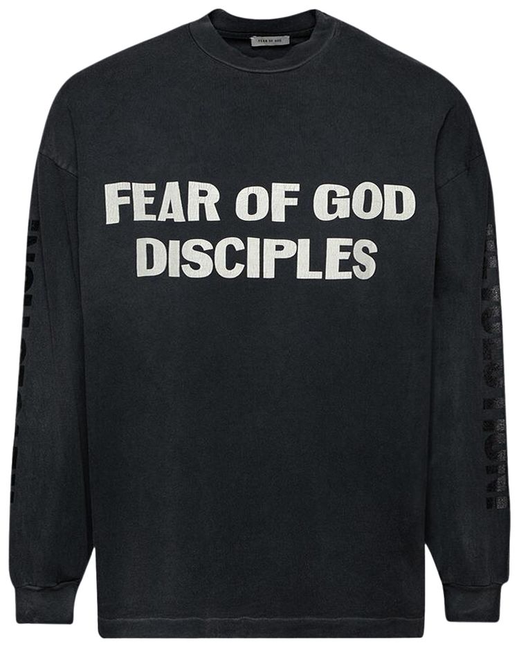 Fear of God Relaxed Long Sleeve Disciple Tee Black