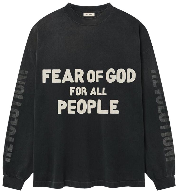 Fear of God Relaxed Long Sleeve Future Tee Black