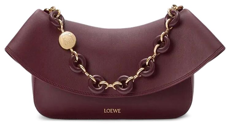 Loewe Ola Medium Bag Dark Burgundy