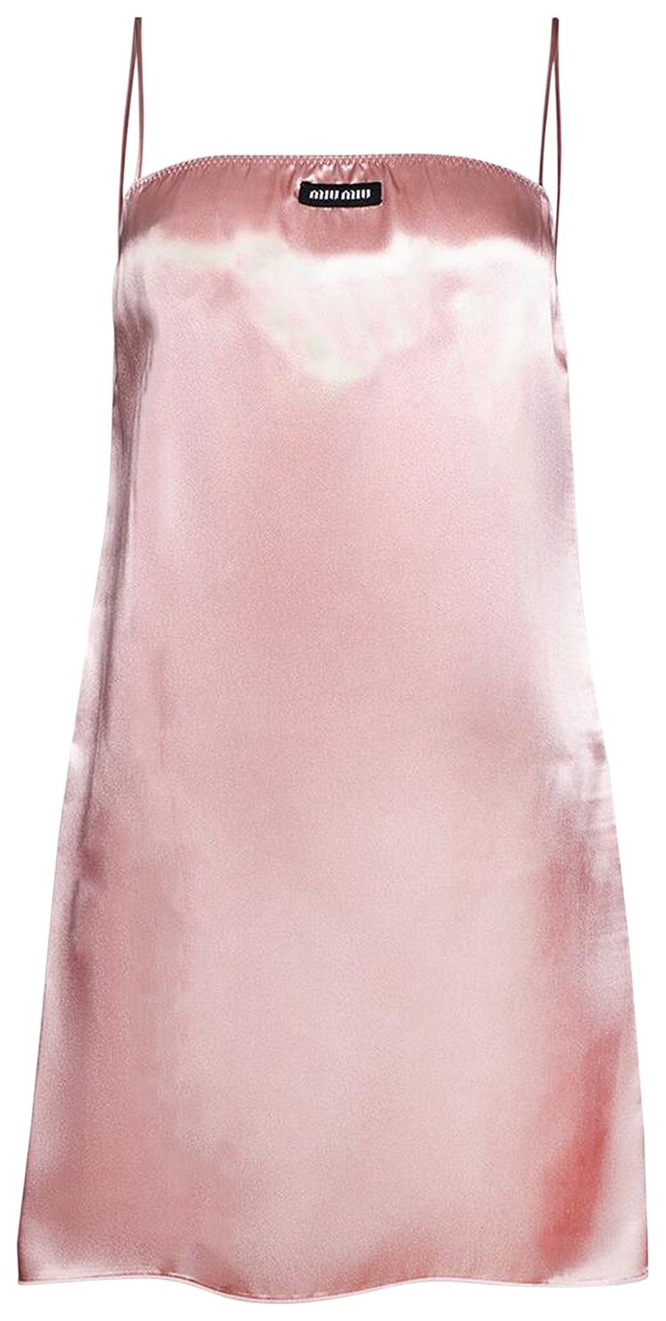 Miu Miu Satin Mini Dress Begonia