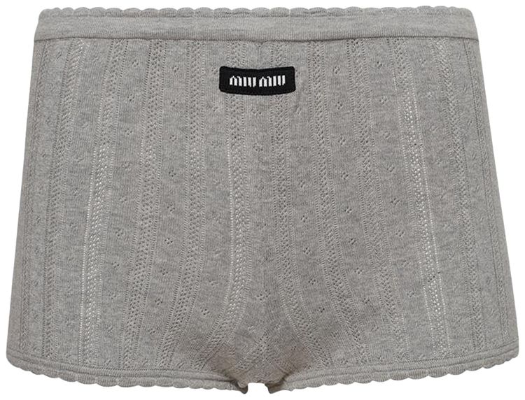 Miu Miu Mini Shorts Grigio