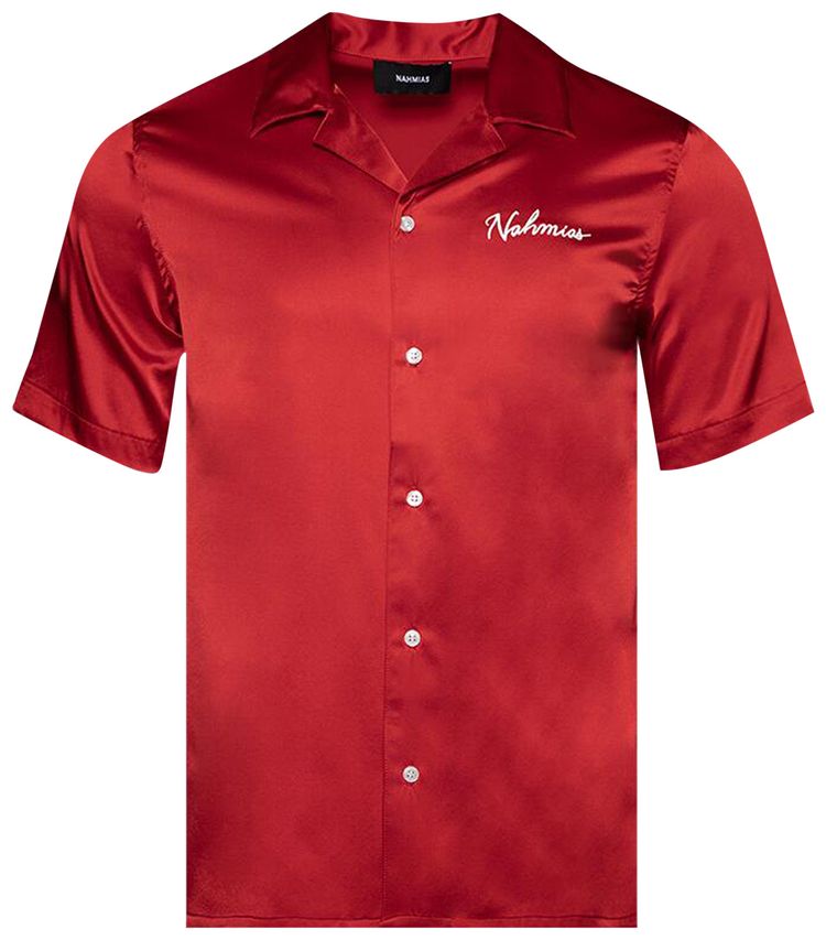 Nahmias Short Sleeve Silk Shirt Cherry