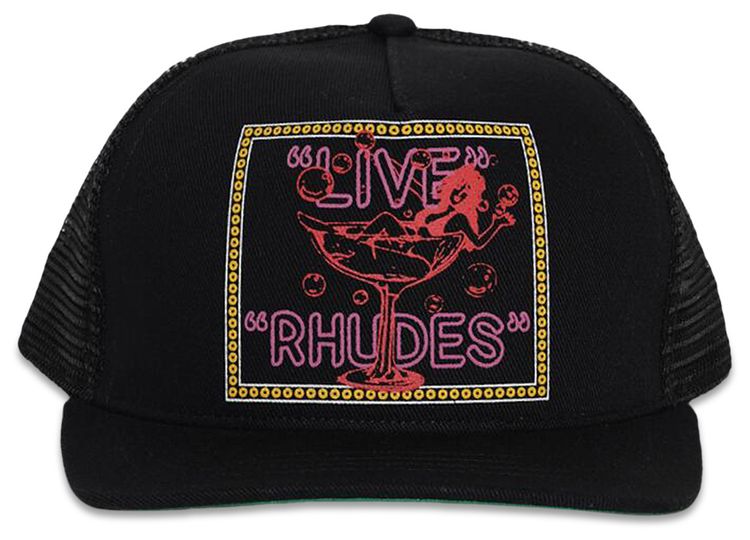 Rhude Live Rhudes Trucker Hat Black