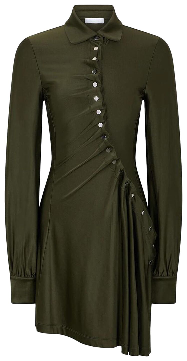 Rabanne Robe Short Dress New Khaki