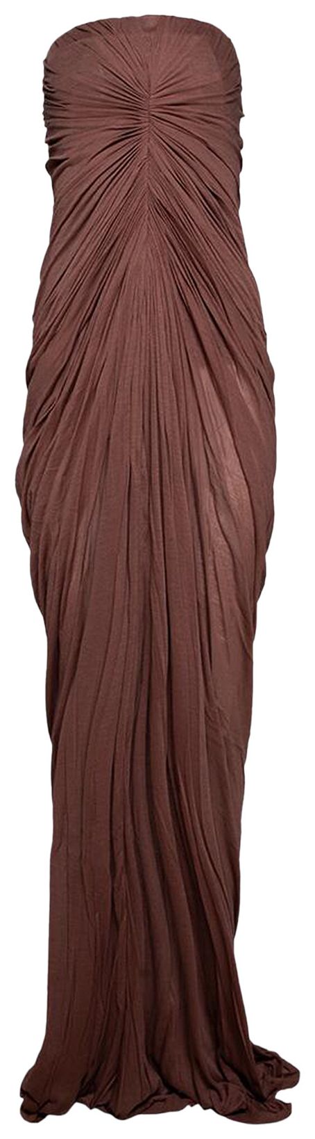 Rick Owens Radiance Bustier Gown Rosewood