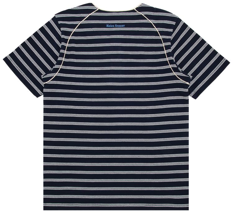 Wales Bonner Isaiah T Shirt NavyWhite