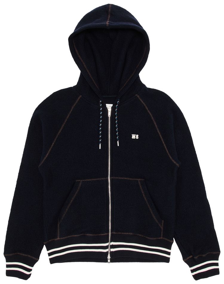 Wales Bonner October Hoodie Navy