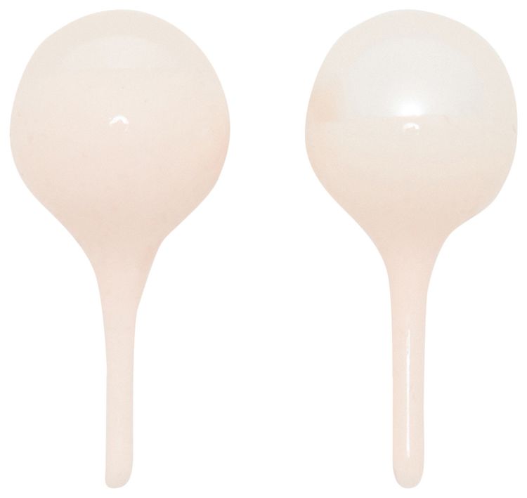 Ottolinger Dipped Pearl Studs SilverLight Pink