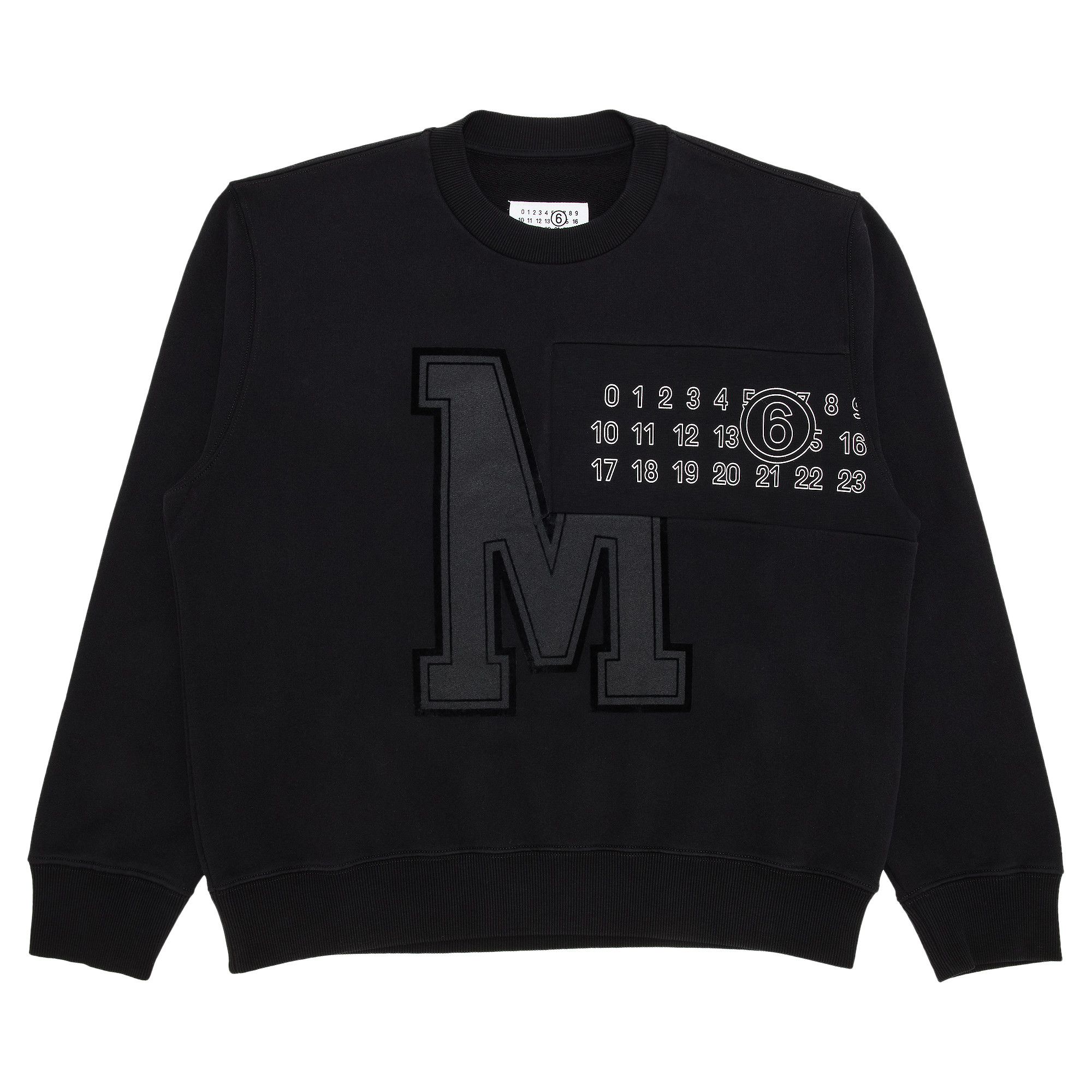 Buy MM6 Maison Margiela Sweatshirt 'Black' - SH0GU0029