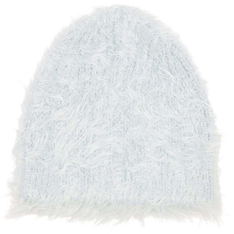 MM6 Maison Margiela Furry Beanie Light Grey