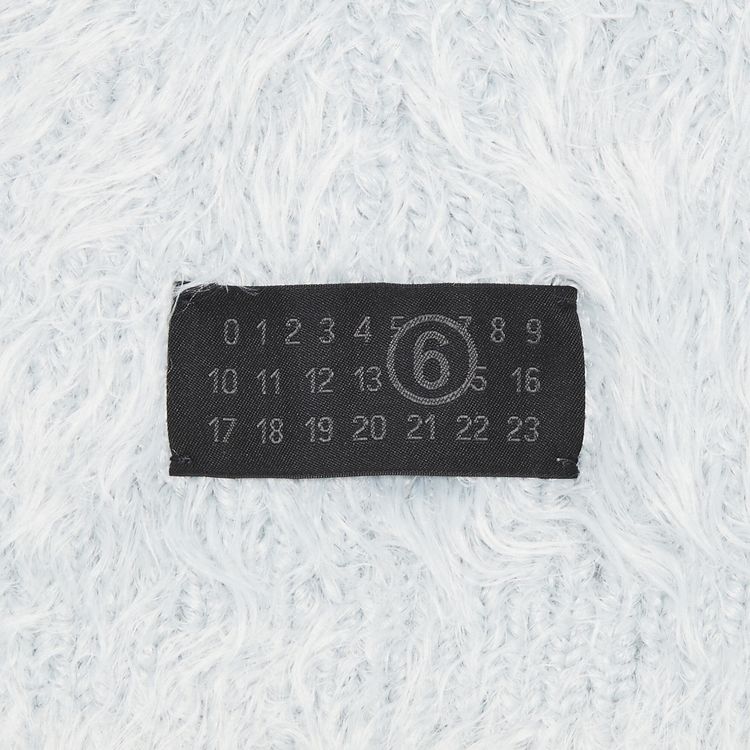 MM6 Maison Margiela Furry Beanie Light Grey
