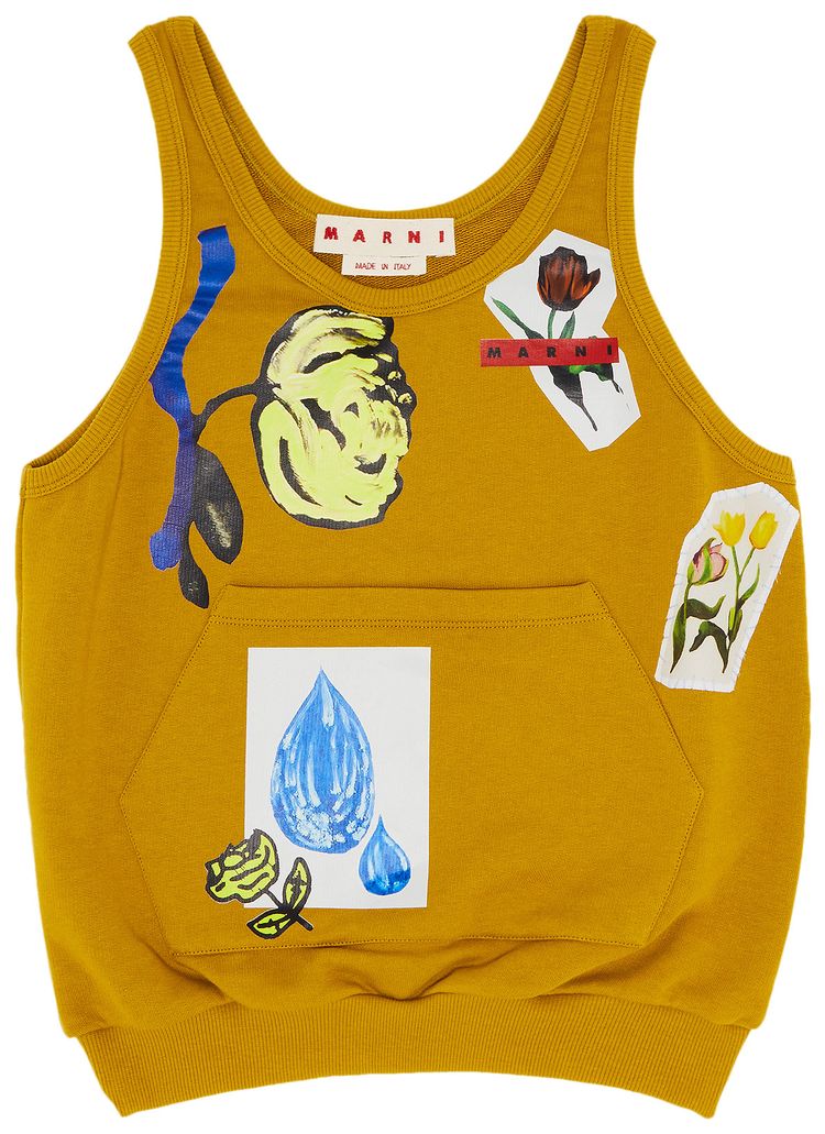 Marni Sweatshirt Tank Bag Light Curry