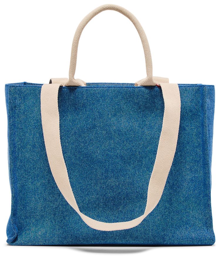 Marni Light Washed Denim Basket Ocean