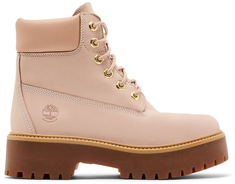 Timberland Wmns Stone Street 6 Inch Waterproof Platform Boot Light Pink