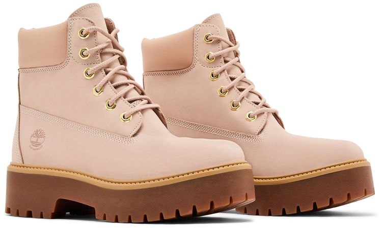 Timberland Wmns Stone Street 6 Inch Waterproof Platform Boot Light Pink