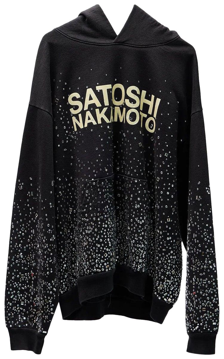 Satoshi Nakamoto Shattered Glass Hoodie Black