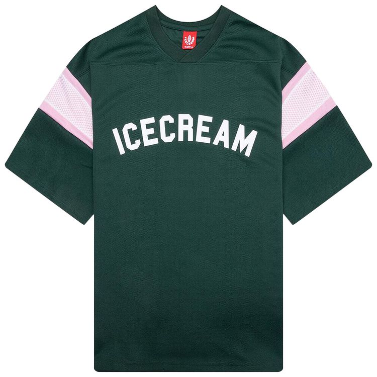 Icecream Pass Short Sleeve Knit Crop Fit Shirt Jolly Green