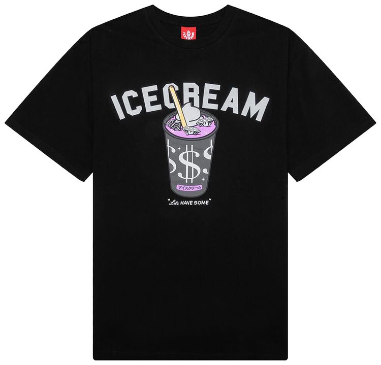 Icecream Shake Short Sleeve Tee Black