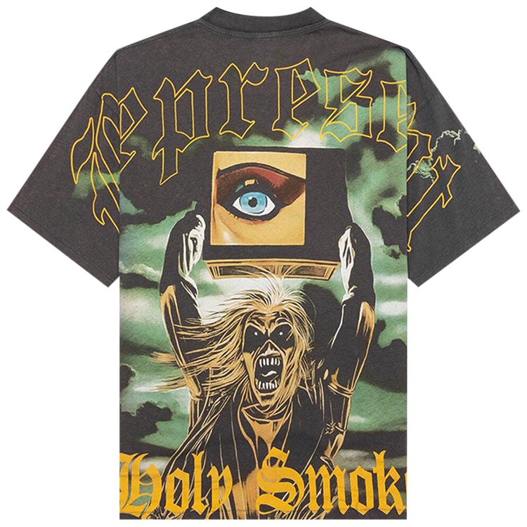 Represent Clo x Iron Maiden Holy Smoke T Shirt Ash