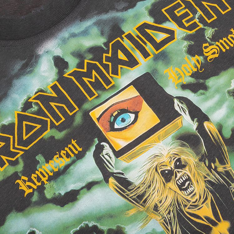 Represent Clo x Iron Maiden Holy Smoke T Shirt Ash