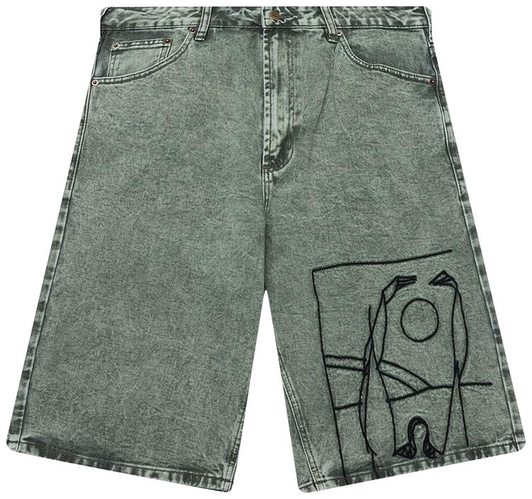 Parra Protect The Sun Shorts Green