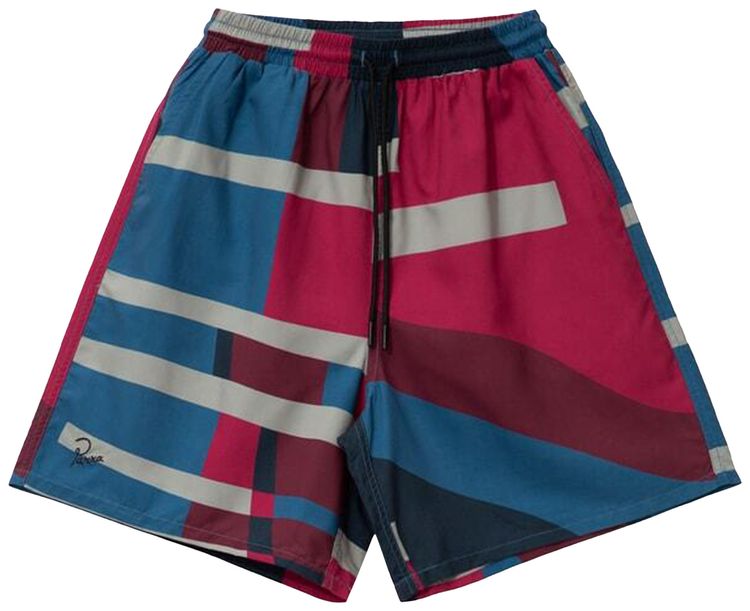 Parra Vertical Forest Swim Shorts Blue