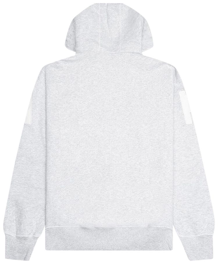 Parra Word Salad Zip Hooded Sweatshirt Heather Grey