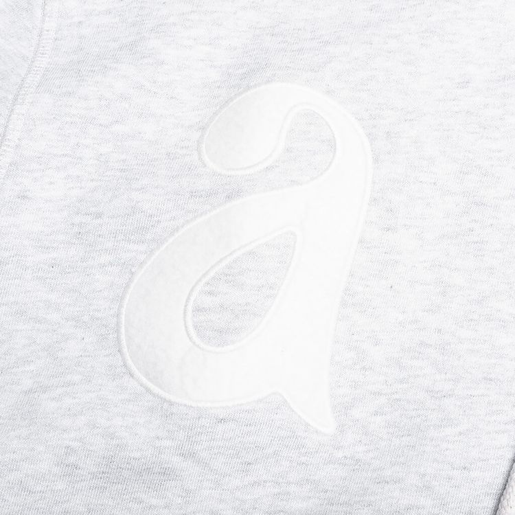 Parra Word Salad Zip Hooded Sweatshirt Heather Grey