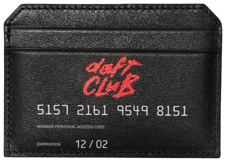 Pleasures Daft Club Cardholder Black