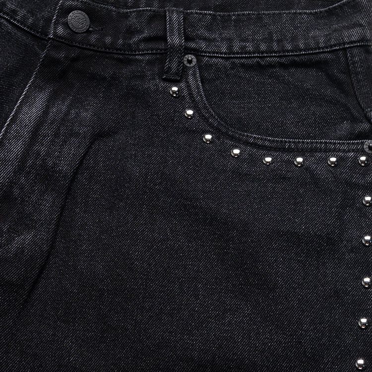 Pleasures Lucky Studded Jorts Black