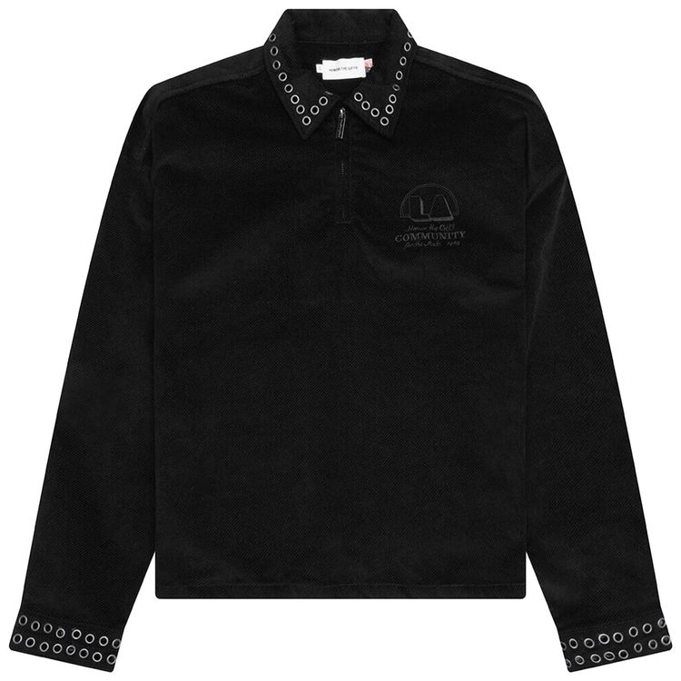 Honor The Gift Brushed 14 Zip Jacket Black