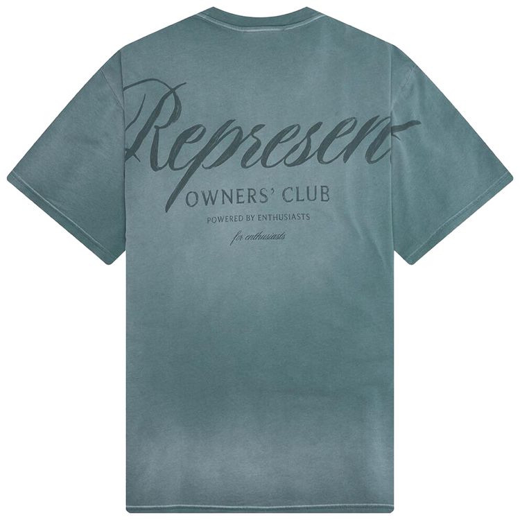 Represent Clo Owner Club Script T Shirt Vintage Green