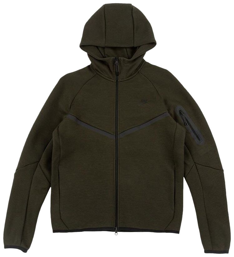 Nike Tech Fleece Full Zip Windrunner Hoodie Olive