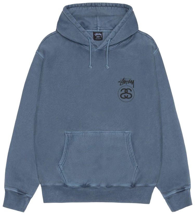 Stussy Stock Link Hoodie Pigment Dyed Navy