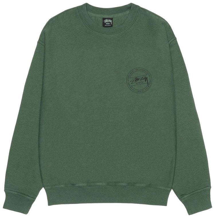 Stussy Wear Crew Pigment Dyed Pine