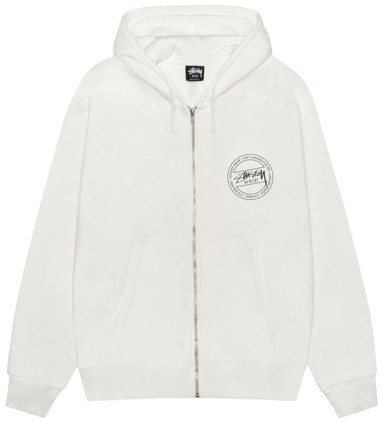 Stussy Wear Zip Hoodie Pigment Dyed Natural
