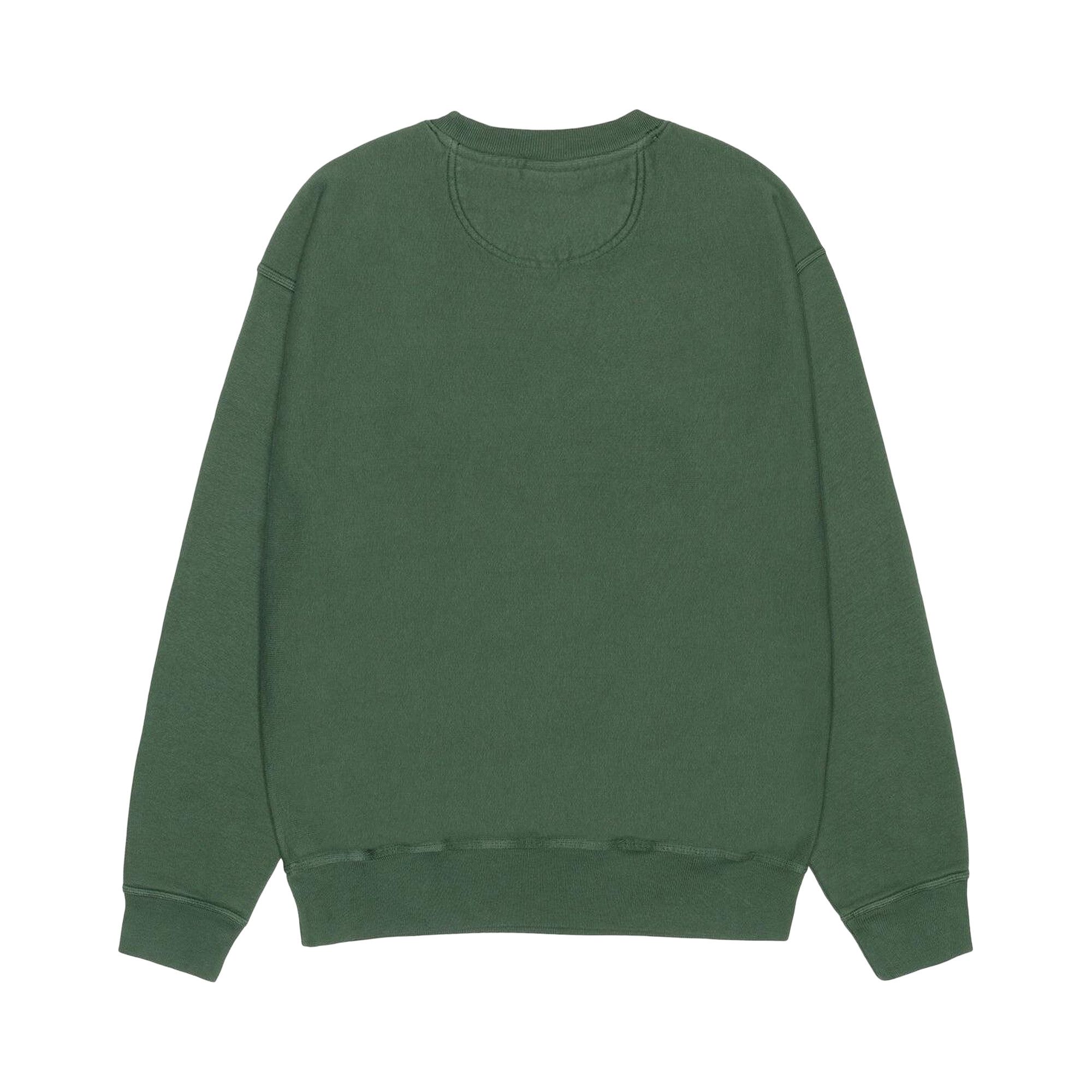 Buy Stussy Wear Crew Pigment Dyed 'Pine' - 1915119 PINE | GOAT