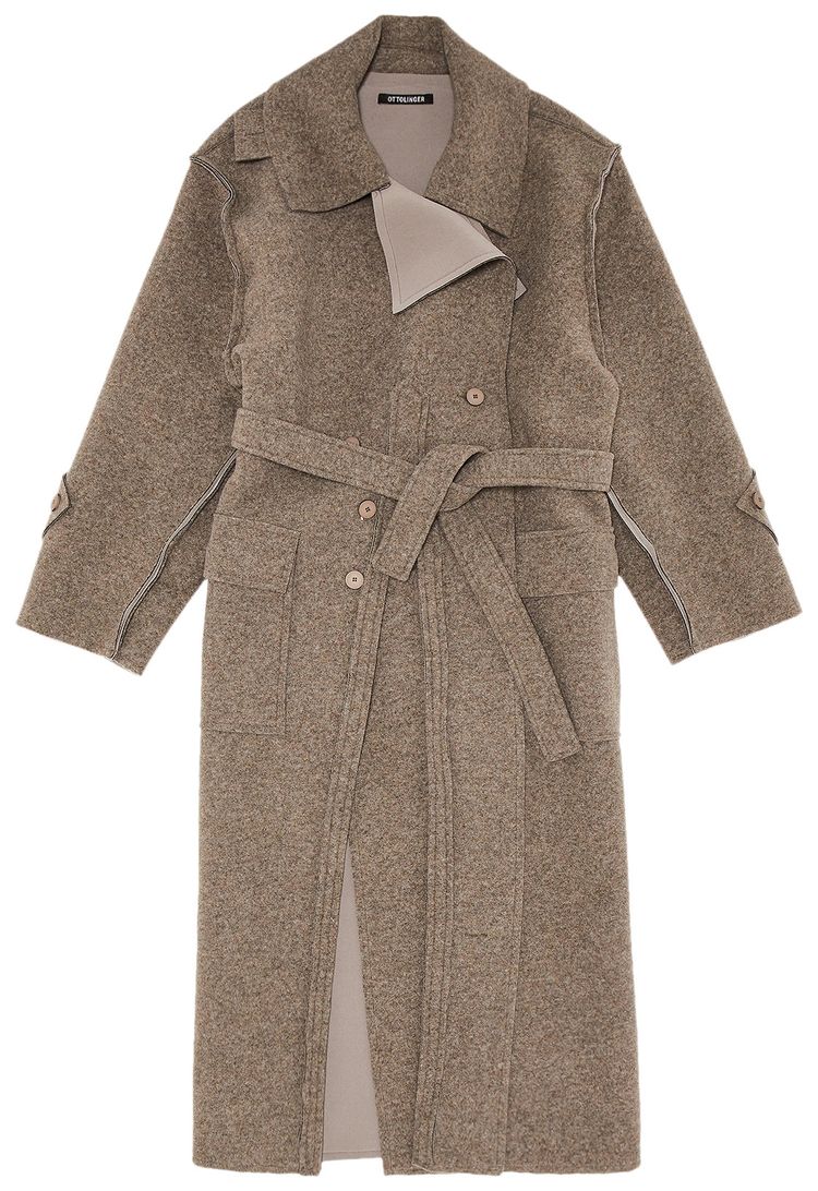 Ottolinger Scuba Oversized Split Coat Stone