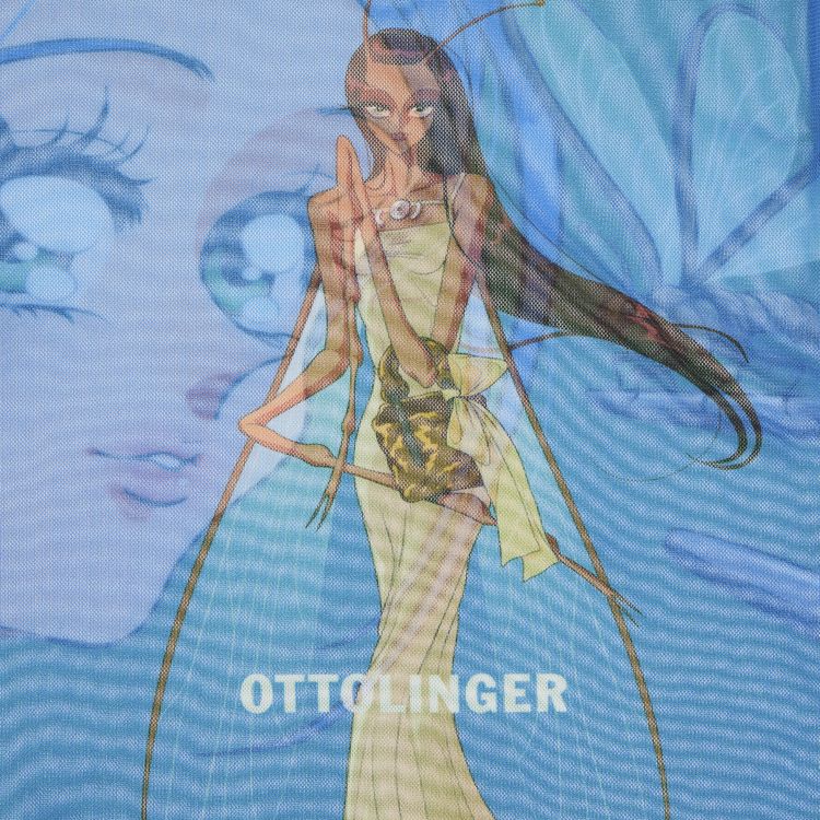 Ottolinger Oversized Mesh T Shirt Julien Ceccaldi Print