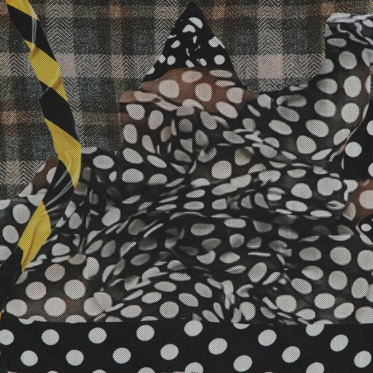 Ottolinger Mesh Maxi Dress Polka Dot Zip Print