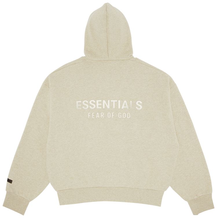 Fear of God Essentials Classic Full Zip Hoodie Heather Stone