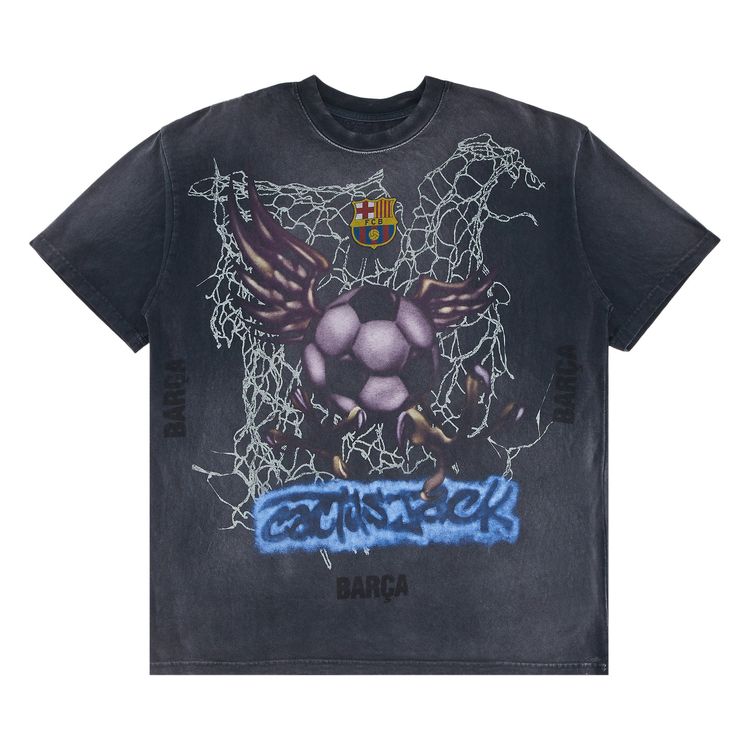 Buy Cactus Jack by Travis Scott x FC Barcelona Washed Spray Logo 
